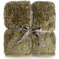 Teddy Bear Blanket Throw Soft Feel Olive Blankets Green