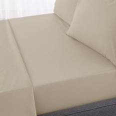 Hotel 230 Thread Count Percale 100% Cotton Fitted - Sand Bed Sheet