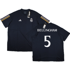 adidas Real Madrid Core Tee Legend Ink Bellingham 5 Men's Navy Polyester