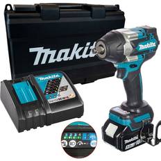 Makita Brushless Impact Wrench Makita DTW700RT 18V LXT Brushless Impact Wrench 1/2" Drive 4 Stage 1x5ah