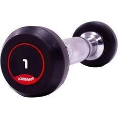 Jordan Fitness Rubber Dumbbells 2.5kg 30kg Set 2.5kg Increments 12 Pairs