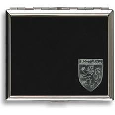Smoking Accessories Knight Scotland Black Leather Covered Cigarette Case