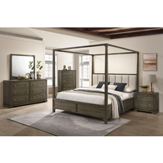 Bed Packages Coaster 5-Piece California King Bedroom Set Dark Cocoa