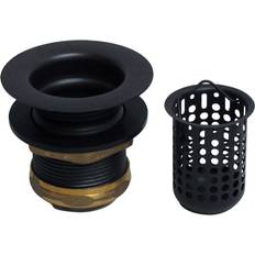 Brass Sink Strainers Westbrass A21862 Junior Bar and Laundry Sink Drain Assembly with Removable Strainer Basket Matte Black
