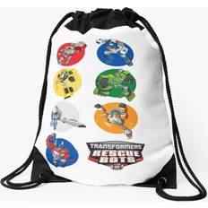 Famgem Drawstring Bag Full Line Up Rescue Bots - Sport Gym Shoe Backpack