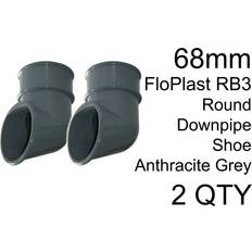 Gutter FloPlast Grey RB3 Round Downpipe 2 x 68mm