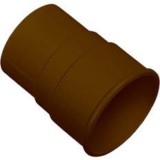 Roof Accessories FloPlast Brown Round Gutter Pipe Socket 68mm
