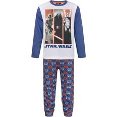 Star Wars The Force Awakens Boys Panel Lång Pyjamas Set - Blå