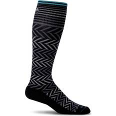 Sockwell Chevron Moderate Graduated Compression Sock - Black