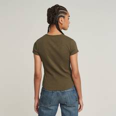 G-Star XXL Bluser G-Star Micro Placket Slim Top - Green