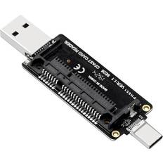 Memory Card Readers Tauoh CFast USB 3.1 Type A+C Card Reader 10Gbps Memory Adapter
