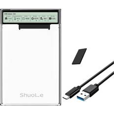 External Enclosures Melitt 2.5 Inch HDD Case SATA to USB3.2 Hard Drive Enclosure