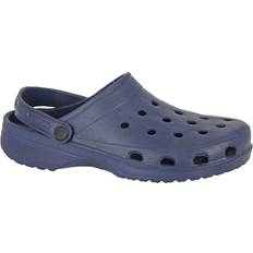 Blåa - Herr Träskor Dek Mens Perforated Clogs - Navy Blue