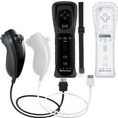 Game Controllers Maxpower Black White 2 Set Controller for Wii Remote Controller