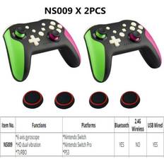 Purple Gamepads HCSC Bluetooth 2.4G Wireless Controller 2pcs