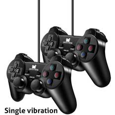 Data Frog Vibration Joystick Wired Usb Pc Controller 2pcs