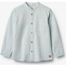 Wheat 24-36M Överdelar Wheat Pojkskjorta Willum - Light Blue Chambray