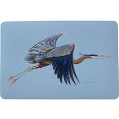 Carpets & Rugs Betsy Drake DM327 Eddies Heron Door Mat 18 x 26 in Blue