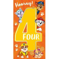 Yellow Cards & Invitations Paw Patrol Age 4 Birthday Card