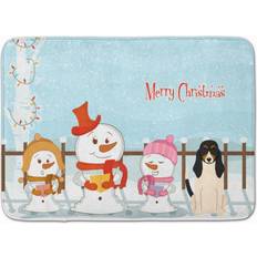 Carpets & Rugs Caroline's Treasures Merry Christmas Carolers Swiss Hound Floor Mat 19 x 27 Multicolor
