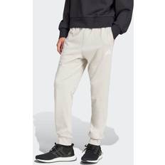 adidas Essentials Feel Cozy French Terry Pants - Beige/White