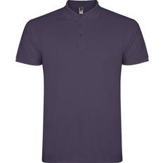 Purple Polo Shirts Roly Mens Star Short-Sleeved Polo Shirt - Lilac
