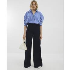 Wide leg cargo pants River Island Super Wide Leg Cargo Jeans - Dark/Navy
