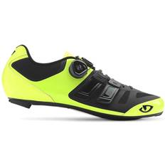 Men - Yellow Cycling Shoes Giro Sentrie Techlace Cycling Shoes - Hilt Yellow/Blac
