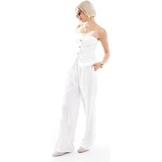 New Look Co-Ord Wide Leg Trousers - White