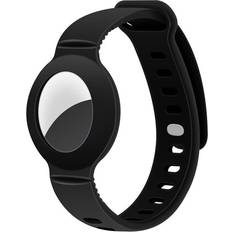 Lippa Silicone Wristband for AirTag and Smart Finder Black