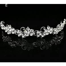 Green Crowns & Tiaras Fancy Dress XZGSTORE Wedding Bridal Prom Queen Pearl Crystal Flower Tiara 5 Styles Green