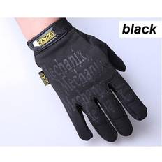 Fashion Full Finger Tactical Mechanic Motorcycle Gloves - Black