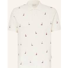 Beige Pikétröjor Gant Embroiderad Graphic Polo - Kräm