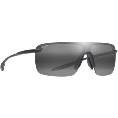 Maui Jim Men Sunglasses Maui Jim Pālulu Polarised Shield Sunglasses - Matte Black/Neutral Grey
