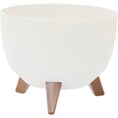 Oslo Stripe LA957-05 Plantefad Polypropylen Hvid