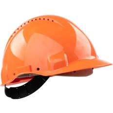 3M Headgear 3M Vented Short-Peak Slip-Ratchet Safety Helmet - Orange
