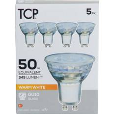 TCP TCP LED Glass GU10 345L Warm White Bulbs