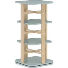 Tidy Rotating Bookshelf Blueberry Almond