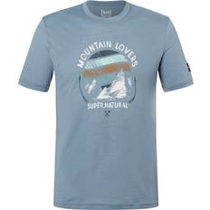 super.natural Northern Lights Tee - Merino Shirt - Grey