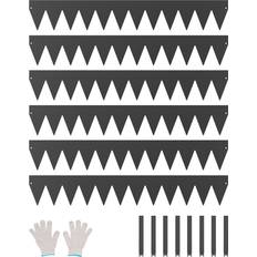 VEVOR Steel Landscape Edging 6 Packs 40 x 6 in Rust-Resistant Garden Edging Border Black