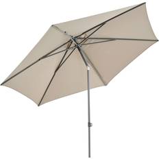 Beige Parasoll Brafab Poppi Parasoll Ø300 cm Taupe