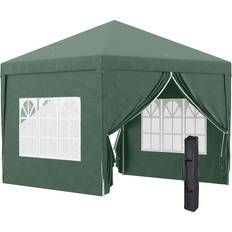PVC Pavilions & Accessories OutSunny Pop Up Gazebo - Green 3x3 m