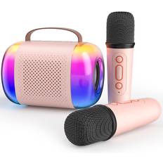 Karaoke Chronus Mini Karaoke Machine with 2 Wireless Microphones