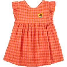 Bobo Choses Klänningar Bobo Choses Vichy Baby Vävd Klänning - Coral Pink