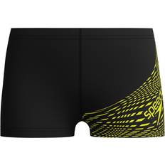 Speedo Boys' Medley Logo Aquashort - Black/Yellow