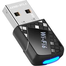 Network Cards & Bluetooth Adapters Tlily AX900 USB WiFi 6 Bluetooth 5.4 Adapter 2in1 Dongle