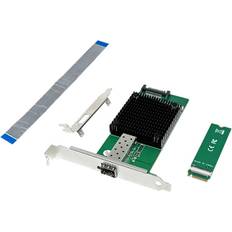 M.2 Network Cards Tauoh M.2 B+M Key 8-Channel Single-Port 10GbE SFP Ethernet NIC Network Card