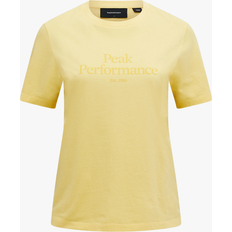 Peak Performance Dam Kläder Peak Performance Women's Original Tee T-shirt - Mellow Yellow