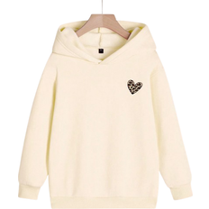 Shein Casual Graphic Print Pullover Hoodie - Vibrant Color