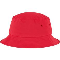 Red Hats Flexfit Flexfit By Yupoong Cotton Twill Bucket Hat - Red